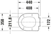 Duravit White Tulip Toilet seat