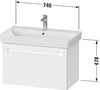 Duravit Duravit No.1 Vanity unit wall-mounted