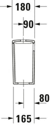 Duravit ME by Starck Toilet Tank #093820
