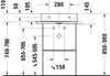 Duravit DuraSquare Metal console