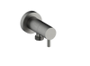 Vogt Round Brass Elbow Connector with Shut-Off
