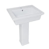 Contac Castlefield – F-1525A-W – Single-Hole Pedestal Sink