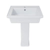 Contac Castlefield – F-1525A-W – Single-Hole Pedestal Sink