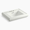 Kohler Pedestal/console table bathroom sink basin with 4" centerset faucet holes