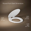 Kohler Quiet-Close™ round-front toilet seat