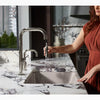 Kohler Touchless pull-down kitchen sink faucet with two-function sprayhead