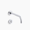Kohler Shelf-back commercial lavatory faucet with grid drain and lever handles
