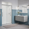 Kohler Frameless sliding shower door, 79-1/16" H x 44-5/8 - 47-5/8" W, with 5/16" thick Frosted glass