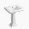 Kohler 27-1/4" rectangular pedestal bathroom sink