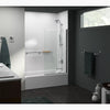 Kohler Bath screen, 56-15/16" x 32" W with 1/4" thick Crystal Clear glass and square corner