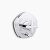 Kohler Rite-Temp® valve trim with push-button diverter and cross handle