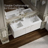 Kohler Jute Cabinet 60-Inch Wall-Hung Double-Sink Bathroom Vanity