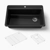 Kohler Riverby® 33" top-mount single-bowl kitchen sink