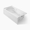 Kohler Mariposa Whirlpool Bath With Bask Heated Surface Right Drain 72 x 36-Inch Alcove Bathtub