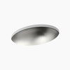 Rhythm® 23-1/4" oval undermount bathroom sink, no overflow