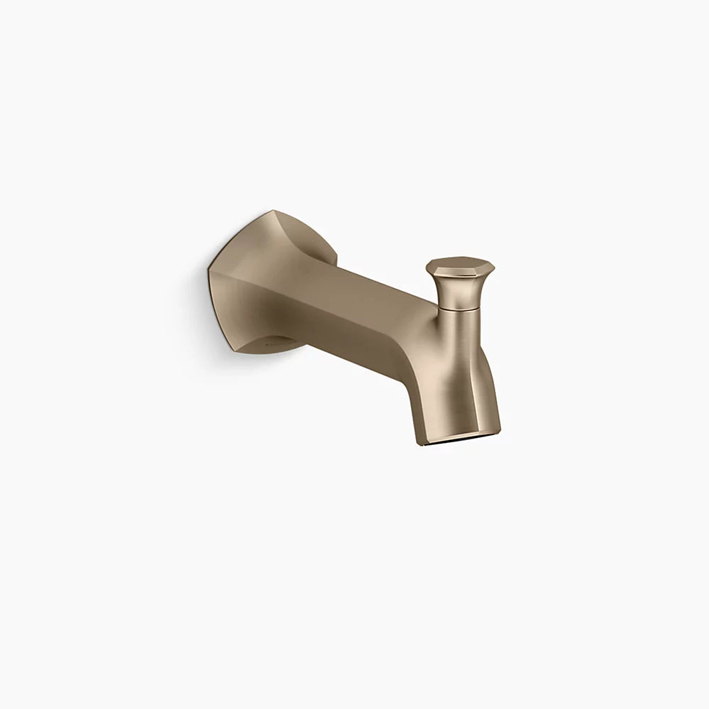 Kohler Wall-mount bath spout with Straight design and diverter