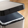 Kohler 13-gallon stainless steel slim step trash can with bifold lid