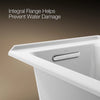 Kohler Archer 60" x 30" alcove bath, left drain