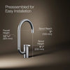 Kohler Single-handle bar sink faucet with two-function extended-reach spout
