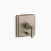 Kohler Rite-Temp® valve trim with push-button diverter and lever handle