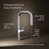 Kohler Components® Pull-down kitchen sink faucet with two-function sprayhead