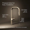 Kohler Components® Pull-down kitchen sink faucet with two-function sprayhead