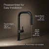 Kohler Components® Pull-down kitchen sink faucet with two-function sprayhead