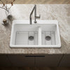 Kohler Riverby® 33" top-mount double-bowl kitchen sink
