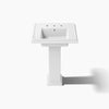 Kohler 24" square pedestal bathroom sink