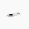 Kohler 4" two-hole escutcheon plate for Insight™ and Kinesis® lavatory faucets and soap dispensers