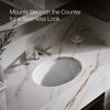 Kohler 20-3/4" oval undermount bathroom sink, no overflow