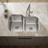 Kohler Verse™ 33" top-/undermount double-bowl kitchen sink