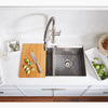 Kohler Smart Divide® 33" top-/undermount double-bowl workstation kitchen sink