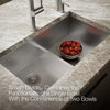 Kohler Vault™ Smart Divide® 33" top-/undermount double-bowl kitchen sink