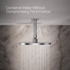 Kohler Round 10" single-function rainhead, 2.5 gpm