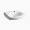Pinoir® 22" oval wall-mount bathroom sink