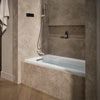 Archer 60" x 30" alcove whirlpool bath with Bask heated surface, left drain