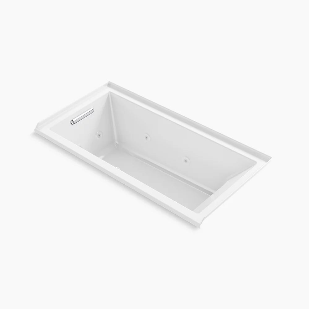 Kohler 60" x 30" drop-in/alcove heated whirlpool bath, left drain
