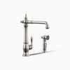 Kohler Artifacts® Single-handle kitchen sink faucet with side sprayer