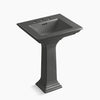 Kohler 25" rectangular pedestal bathroom sink