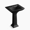 Kohler 25" rectangular pedestal bathroom sink