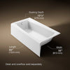 Kohler Mendota 60" x 32" alcove bath, left drain