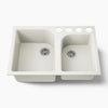 Kohler Executive Chef™ 33" undermount double-bowl kitchen sink