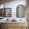 Kohler 20" x 34" arched framed medicine cabinet, left-hinged