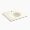 Kohler 25" Enameled cast iron vanity top with integrated round sink