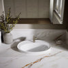 Kohler 22-1/4" oval drop-in bathroom sink