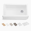 Kohler 35-3/4" undermount single-bowl farmhouse workstation kitchen sink