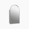 Kohler 20" x 34" arched framed medicine cabinet, left-hinged