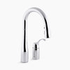Kohler Pull-down bar sink faucet with three-function sprayhead
