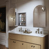 Kohler 20" x 34" arched medicine cabinet, left-hinged